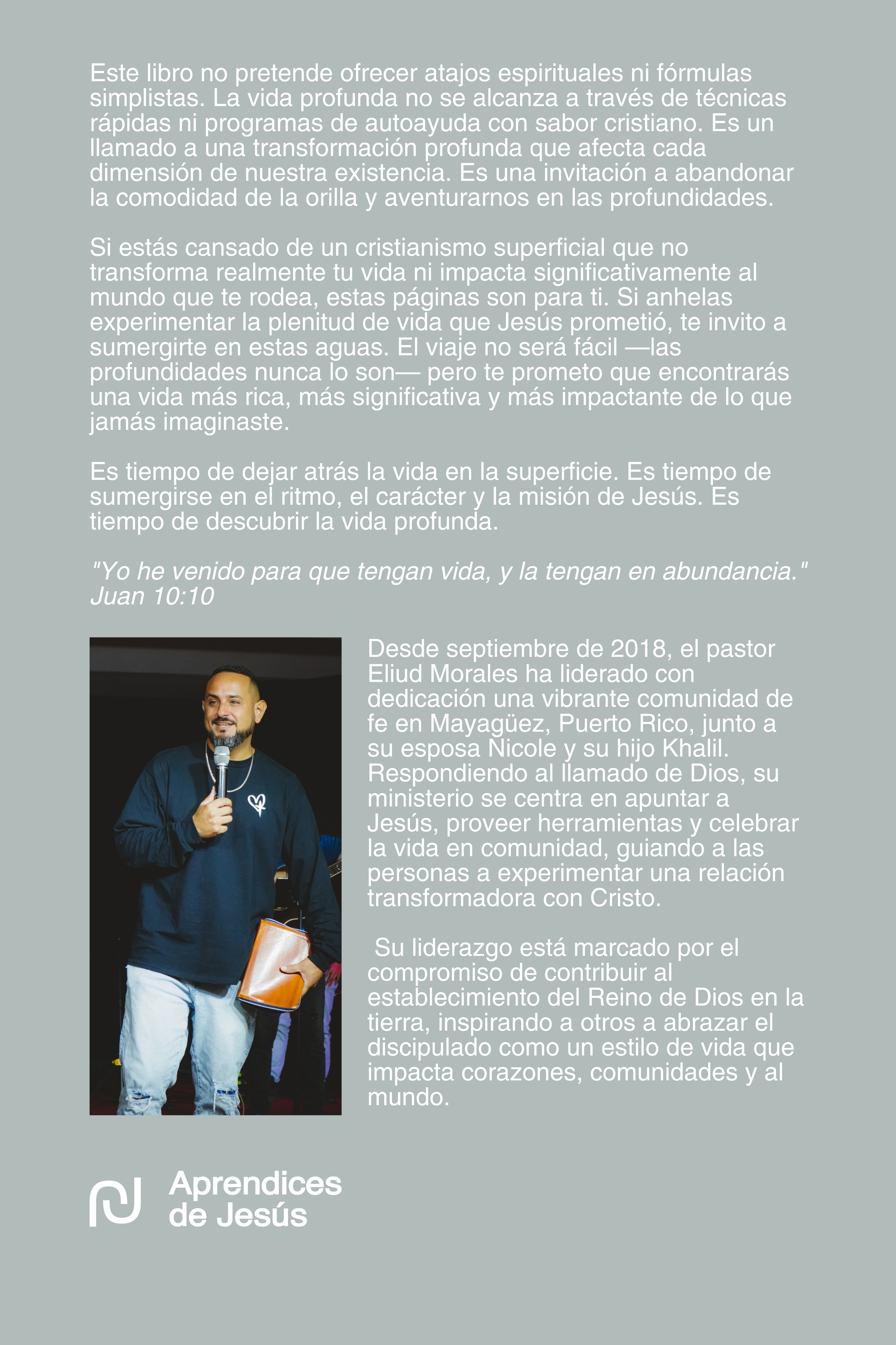 La Vida Profunda: Tus primeros pasos para sumergirte en el ritmo, carácter y misión de Jesús (Spanish Edition)