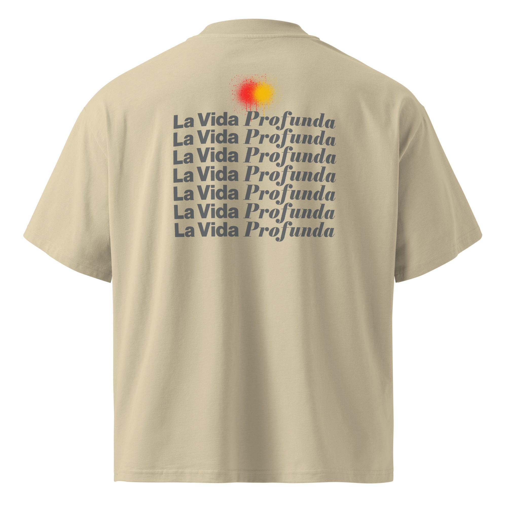 LA VIDA PROFUNDA | STONE/WHITE OVERSIZED SHIRT